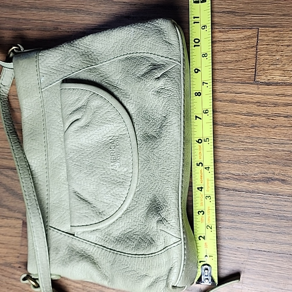 American Leather Co. Crossbody Bag in Soft Green - Picture 7 of 8